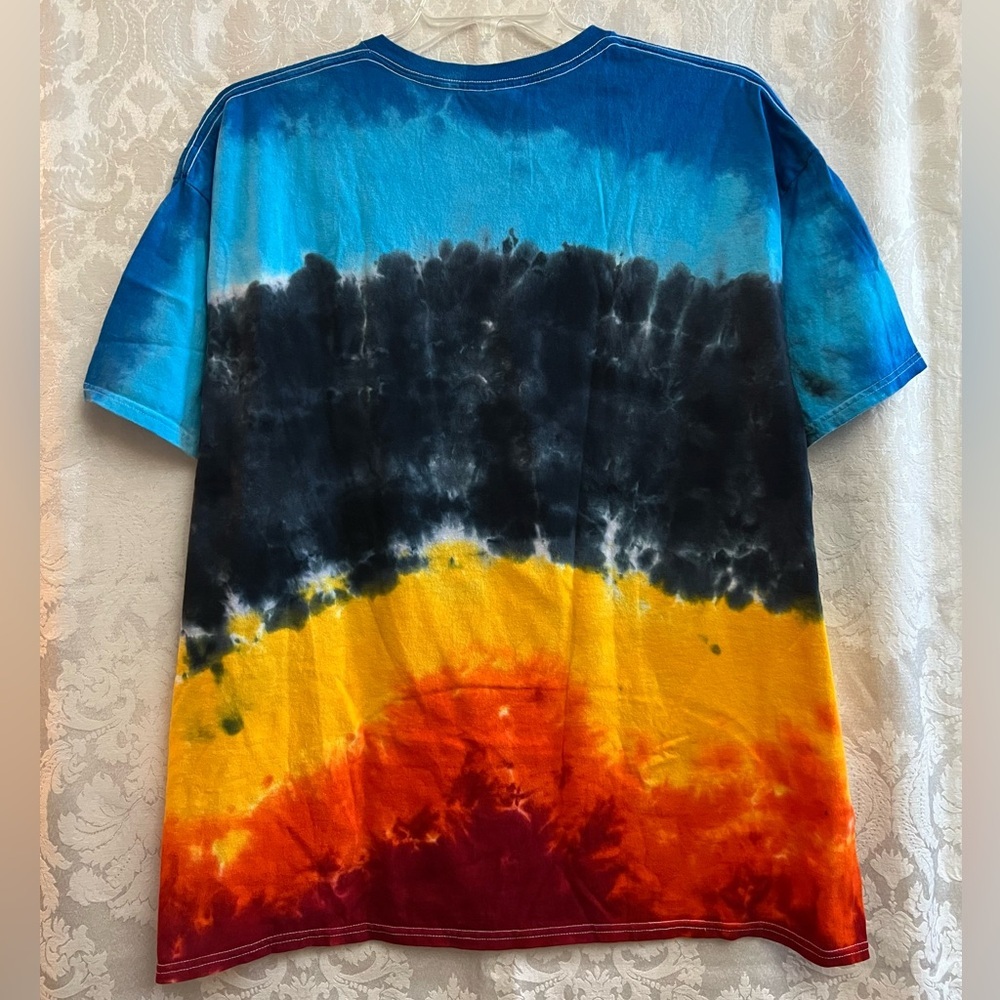 Led Zeppelin Icarus U.S. Tour 1975 Tie-Dye Graphic T-Shirt Size 2XL EUC Band Tee - Picture 2 of 3